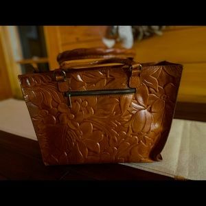 Patricia Nash Zancona purse.  Leather!  With matching wallet.